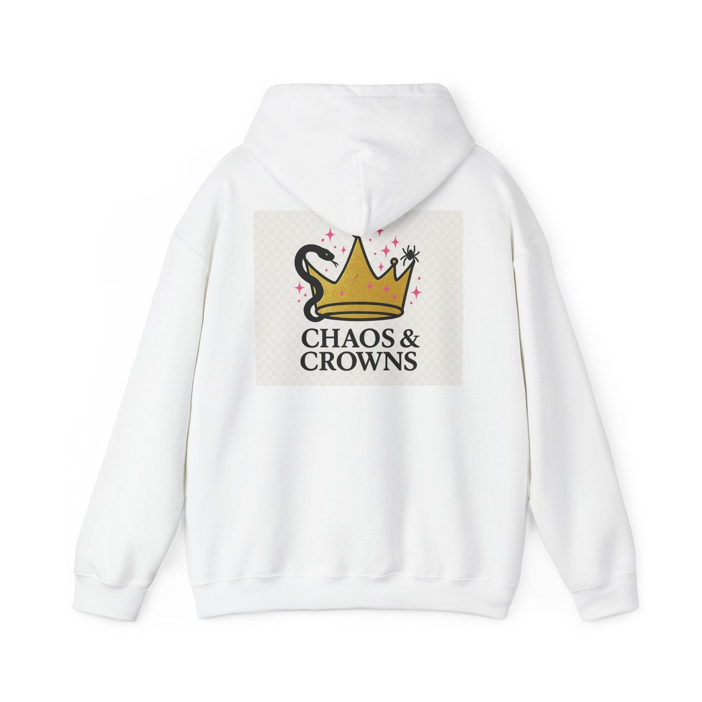 Hooded Sweatshirt - Chaos and Crowns Strong Women Design Printify