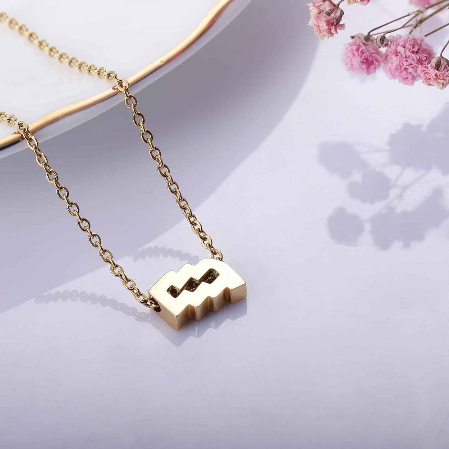 Cosmic Constellations Zodiac Necklace – 18K Gold‑Plated 12‑Sign Pendant