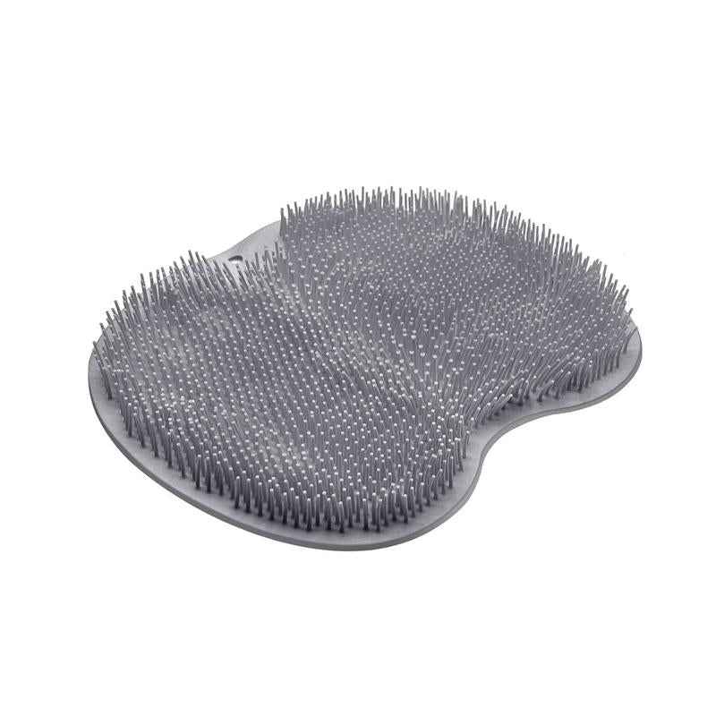 Back to School Shop Natural Sponge Accessories, Practical, Silicone Shower Foot Cleaning Mat with Wall Mounted Suction Cups, Back and Foot Cleaning Mat, Bathroom Bath Products