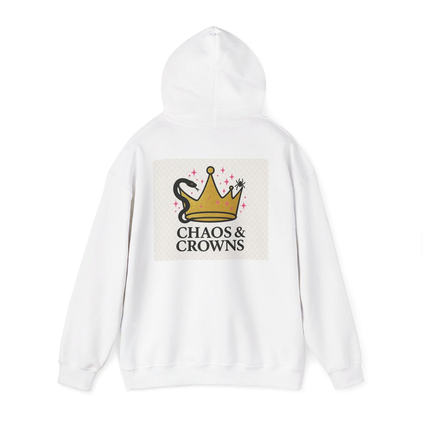 Hooded Sweatshirt - Chaos and Crowns Strong Women Design Printify