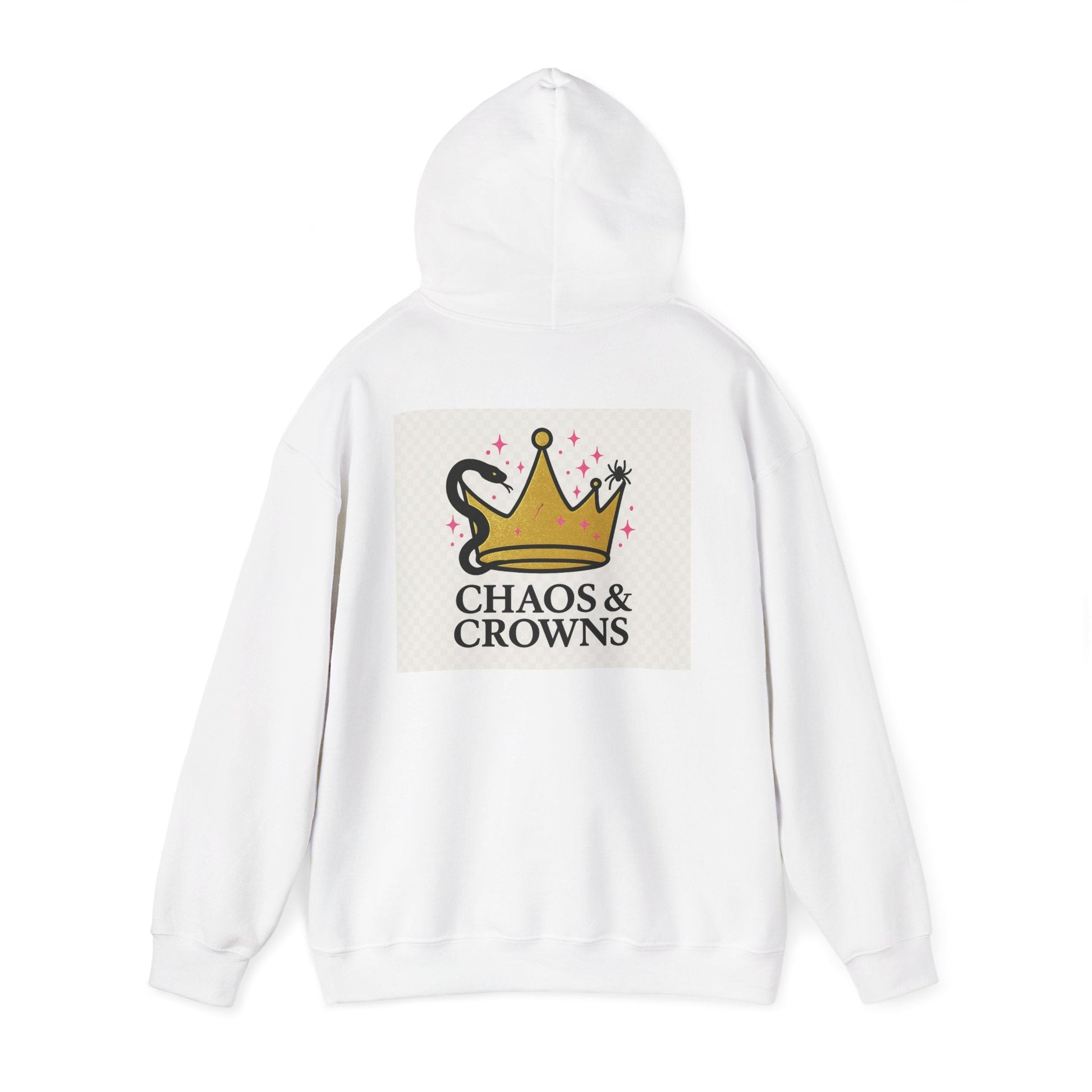 Hooded Sweatshirt - Chaos and Crowns Strong Women Design Printify