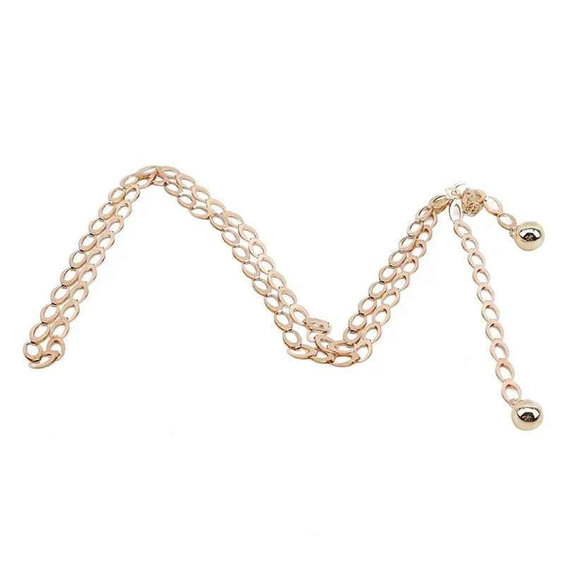 โจ Gold Metal Chain Waist Belt โจ | High Waist Party Belt for Dresses ๐๐
