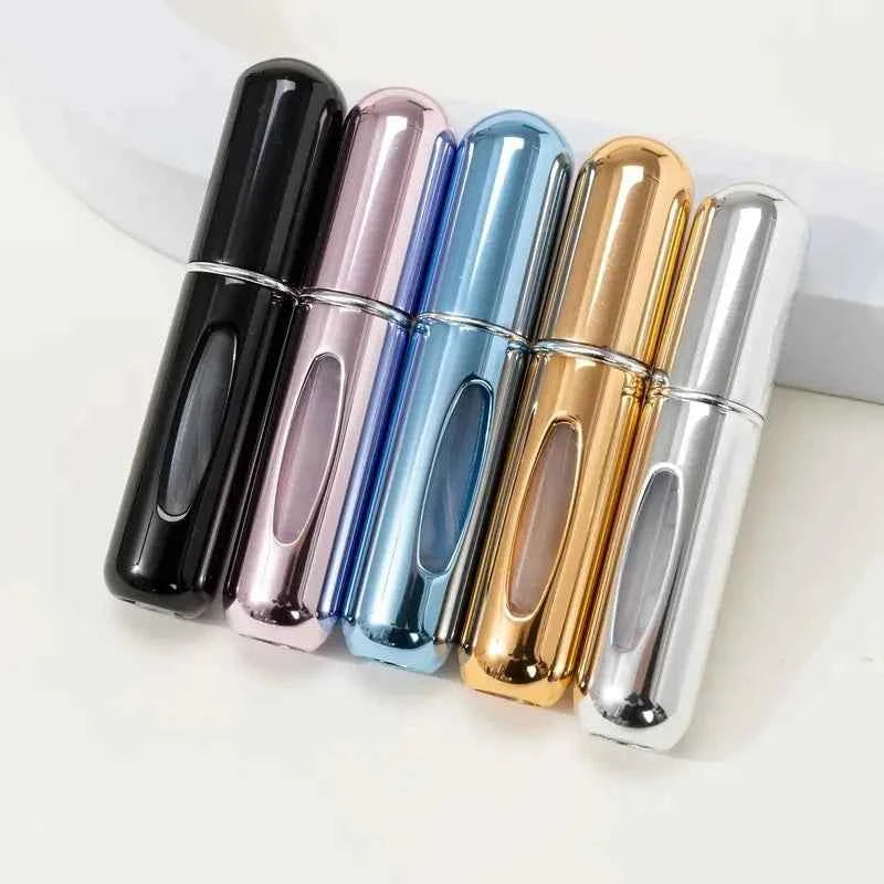 3pcs Perfume Dispenser Bottle 5ml Rotating Perfume Dispenser Bottle Visualization Design Compact Fashion Portable Spray Bottle