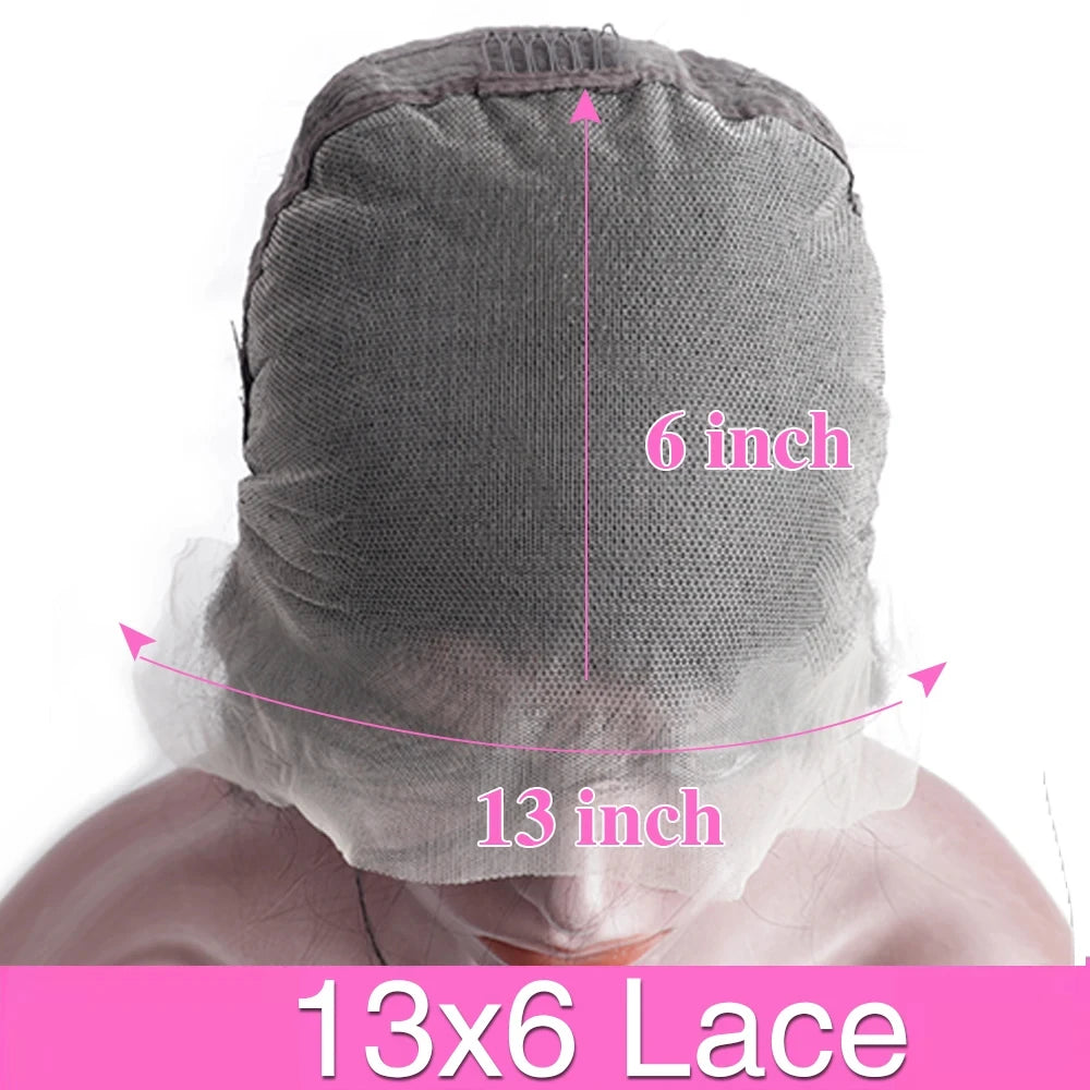 13x6 HD Transparent Bone Straight Lace Frontal Wigs 5x5 Glueless Wear and Go Human Hair Wig 220 Density for Women 30 38 Inch