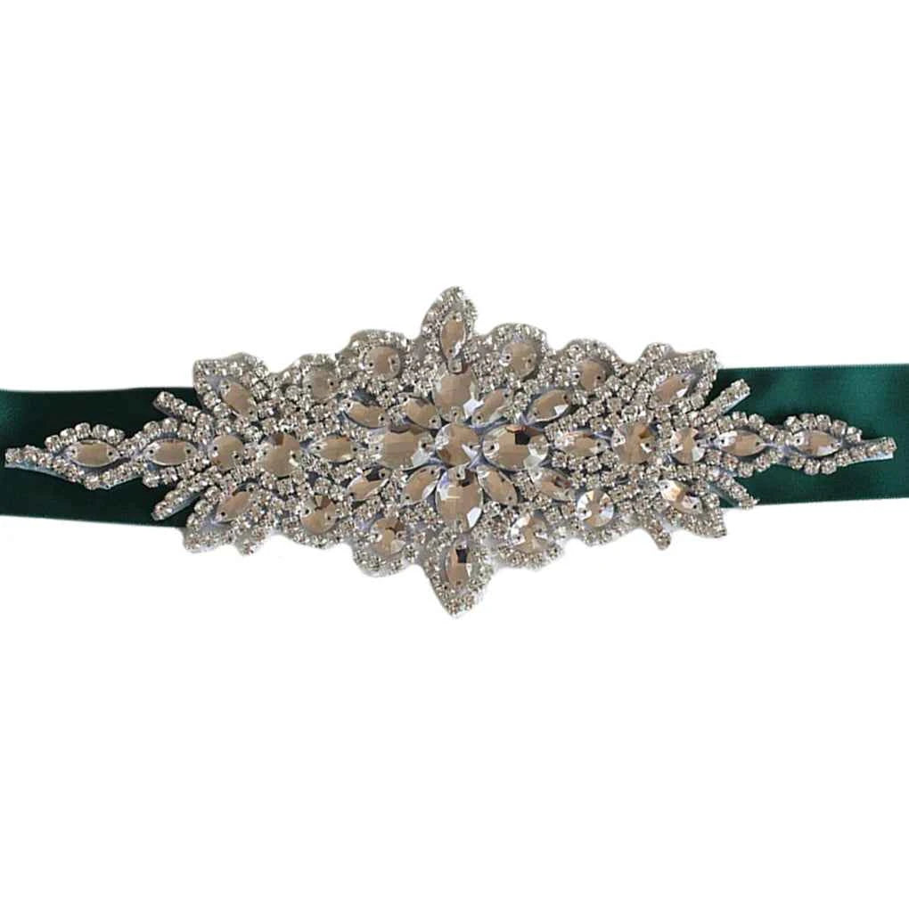 ✨ Sparkle Queen Crystal Rhinestone Belt — Adjustable Satin Ribbon Sash for Dresses, Jeans & Glam Nights ✨