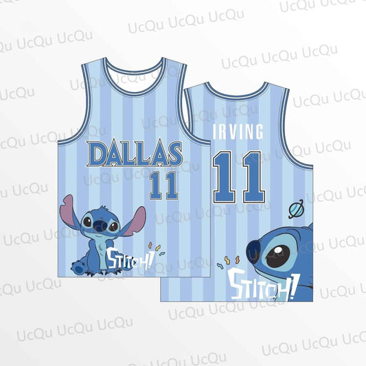 2024 Summer Stitch & Dallas 11 Basketball Jersey Cosplay Tank Top (Adult & Kids Sizes)