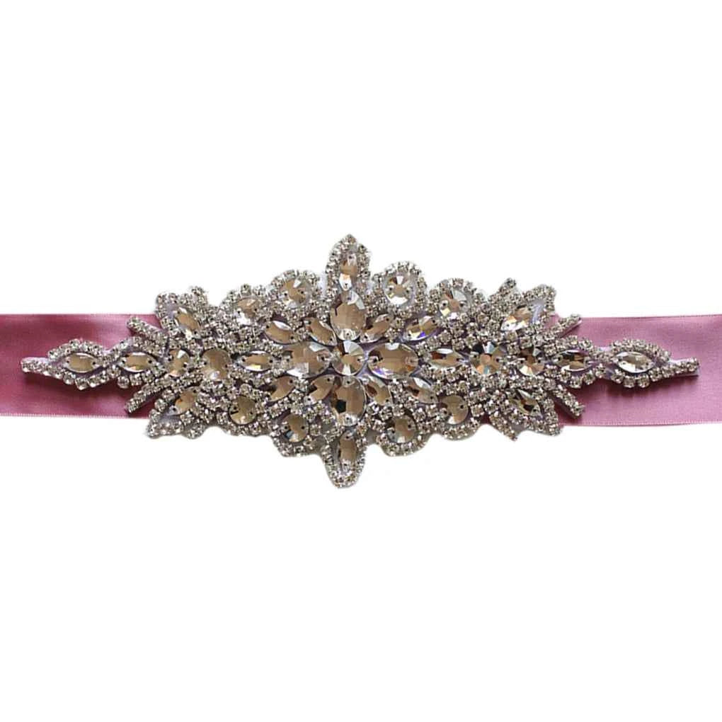 ✨ Sparkle Queen Crystal Rhinestone Belt — Adjustable Satin Ribbon Sash for Dresses, Jeans & Glam Nights ✨