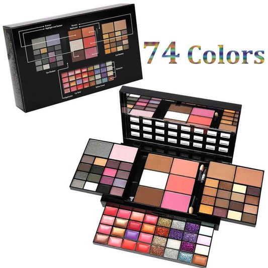 â75 Shades of Awesomeâ AllâInâOne Makeup Palette â 74 Colors for Lips, Cheeks & Eyes