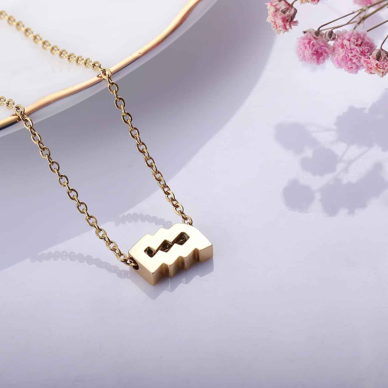 Cosmic Constellations Zodiac Necklace – 18K Gold‑Plated 12‑Sign Pendant