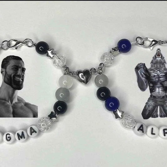 ︎︎Handmade Sigma&alpha bracelets ︎︎