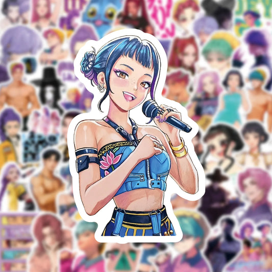 10/30/50PCS Cute KPop Demon Hunters Stickers New Cartoon Graffiti Skateboard Phone Bike Notebook Guitar PVC Waterproof Toys Gift