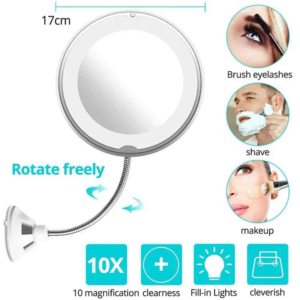 20X Portable Makeup Mirror Round Magnification Mirror With Suction Cup Blackhead Magnifying Mirror For Bathroom Make Up Vanity