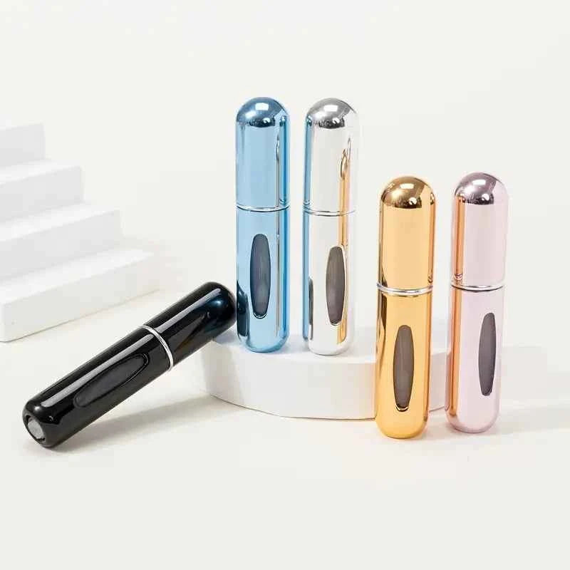 3pcs Perfume Dispenser Bottle 5ml Rotating Perfume Dispenser Bottle Visualization Design Compact Fashion Portable Spray Bottle